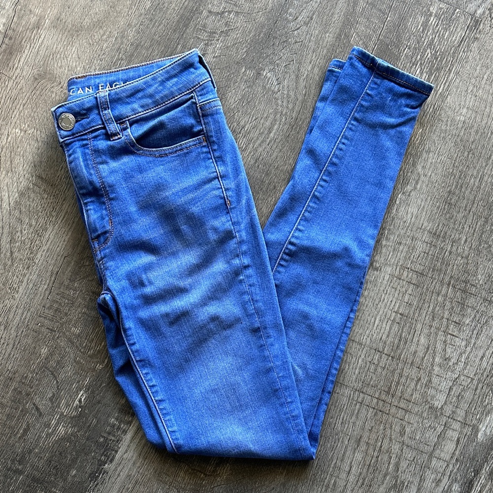 American Eagle Outfitters Women's Vibrant Blue Jeggings
